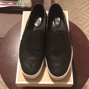 Michael Kors Perforated Black Sneakers Size 10